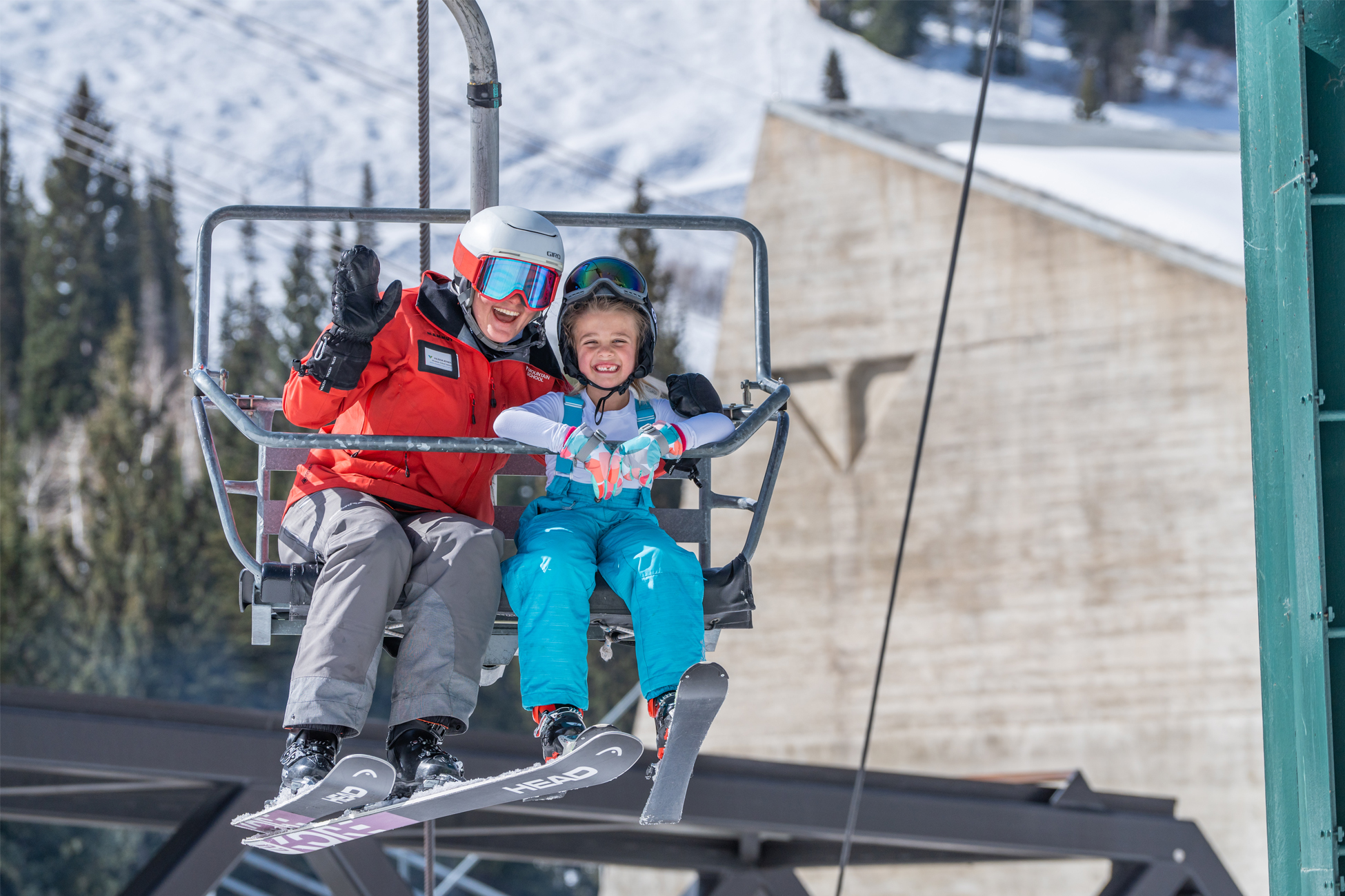 Mountain School Ski and Snowboard Lessons for kids at Snowbird for Family Ski Vacations