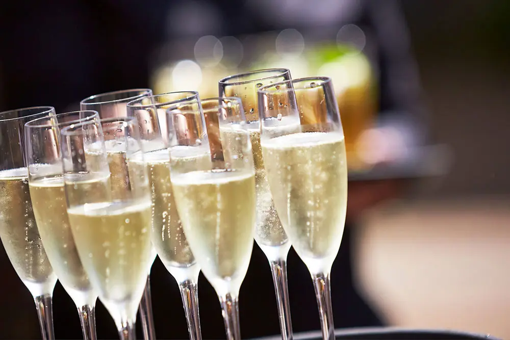 Champagne Flukes for New Year's Eve Dinner at Snowbird