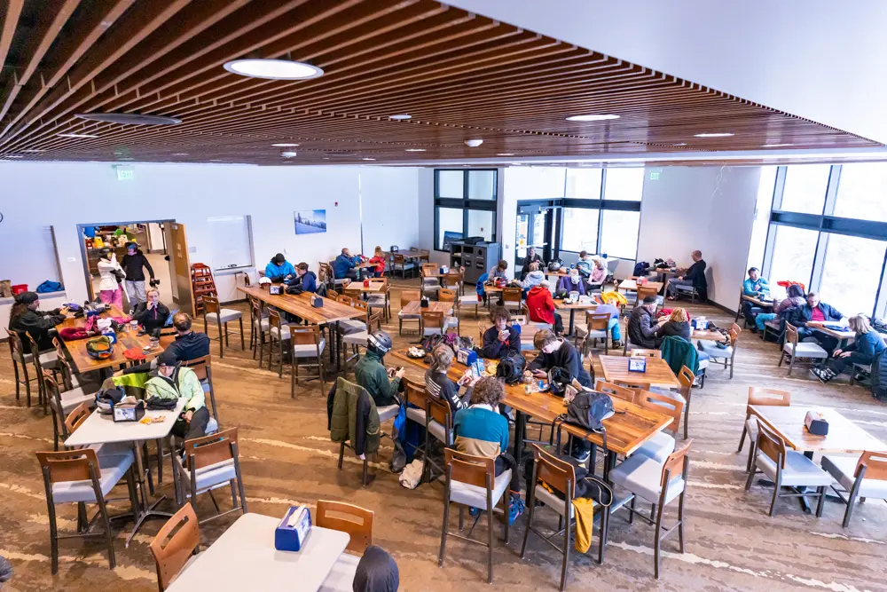 Cafeteria style seating at Snowbird's Creekside Cafe and Grill