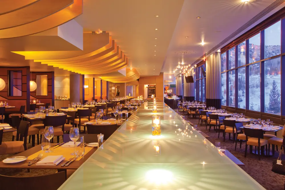 The Aerie Bar - featuring floor to ceiling windows