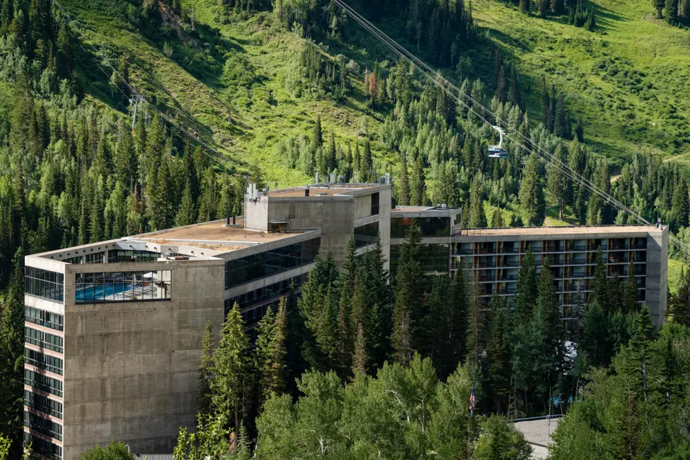 The Cliff Lodge at Snowbird during summer, the perfect stay during a wedding