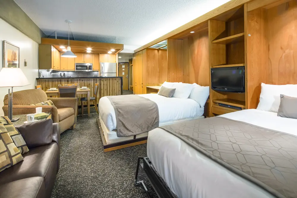 Efficiency bedroom at the Lodge at Snowbird