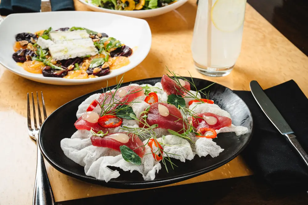 Private Dining meal at the Aerie restaurant at Snowbird