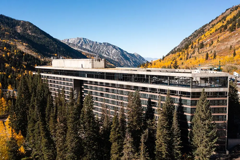 Cliff Lodge in fall during Oktoberfest