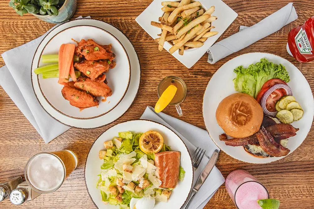 Snowbird dining options include salads, wings, fries and more from Forklift