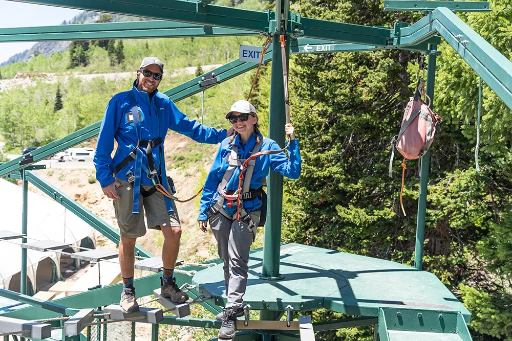 Tiger On Ropes Course The Ropes Course Project | Snowbird Improvements