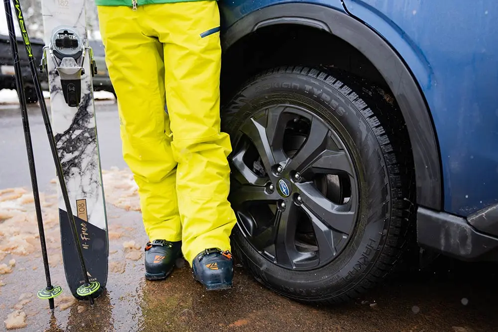 Boots by Nokian Tyre in Snowbird Parking Lot