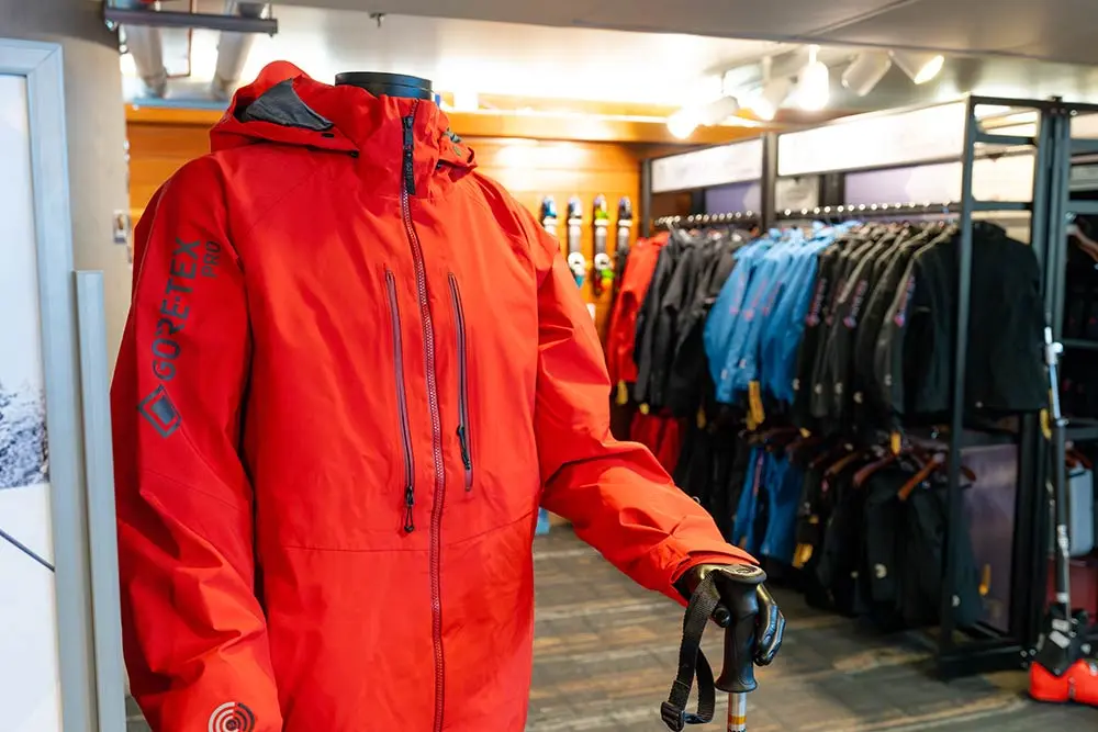 Gore-Tex rentals at Cliff Sports at Snowbird