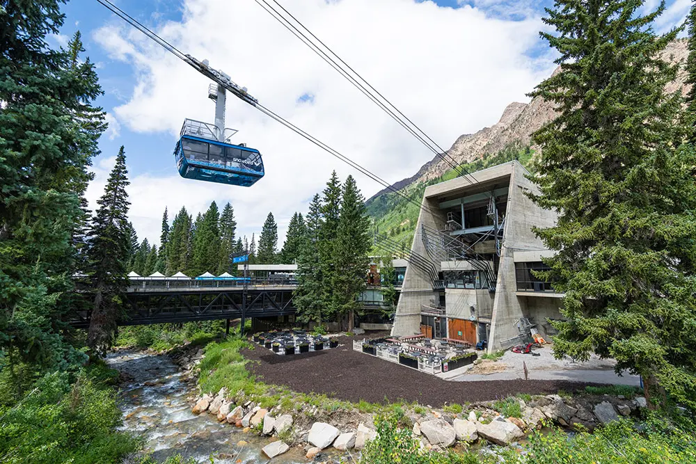 Snowbird Center at Snowbird during the summer. The Snowbird center is home to meeting and conference venues