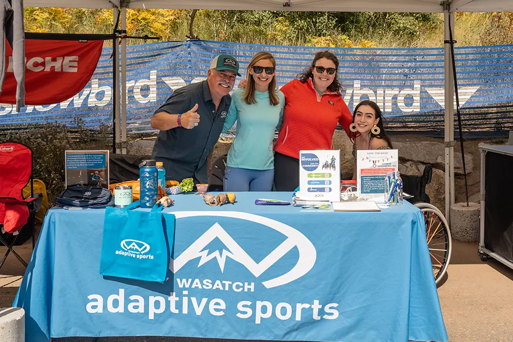 Wasatch Adaptive Sports has a table at Snowbird during Oktoberfest as the week's featured non-profit