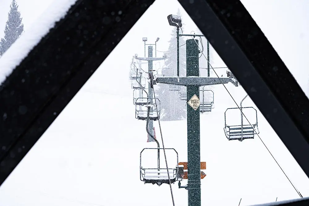 Chickadee lift at Snowbird- beginner lift