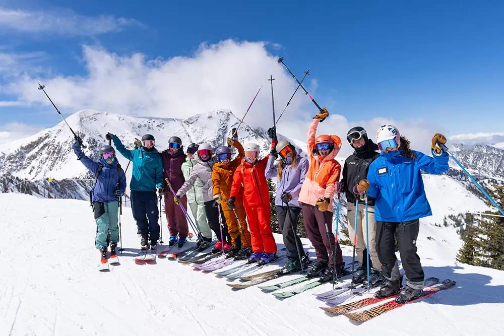 A photo of a group ride at the Blister Summit with a girl group
