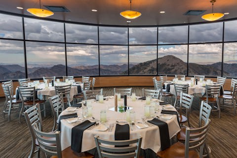 The Summit restaurant, Utah's highest private event restaurant with private dining rooms.