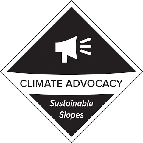 Snowbird 2022 Climate Advocacy Sustainability Badge from NSAA