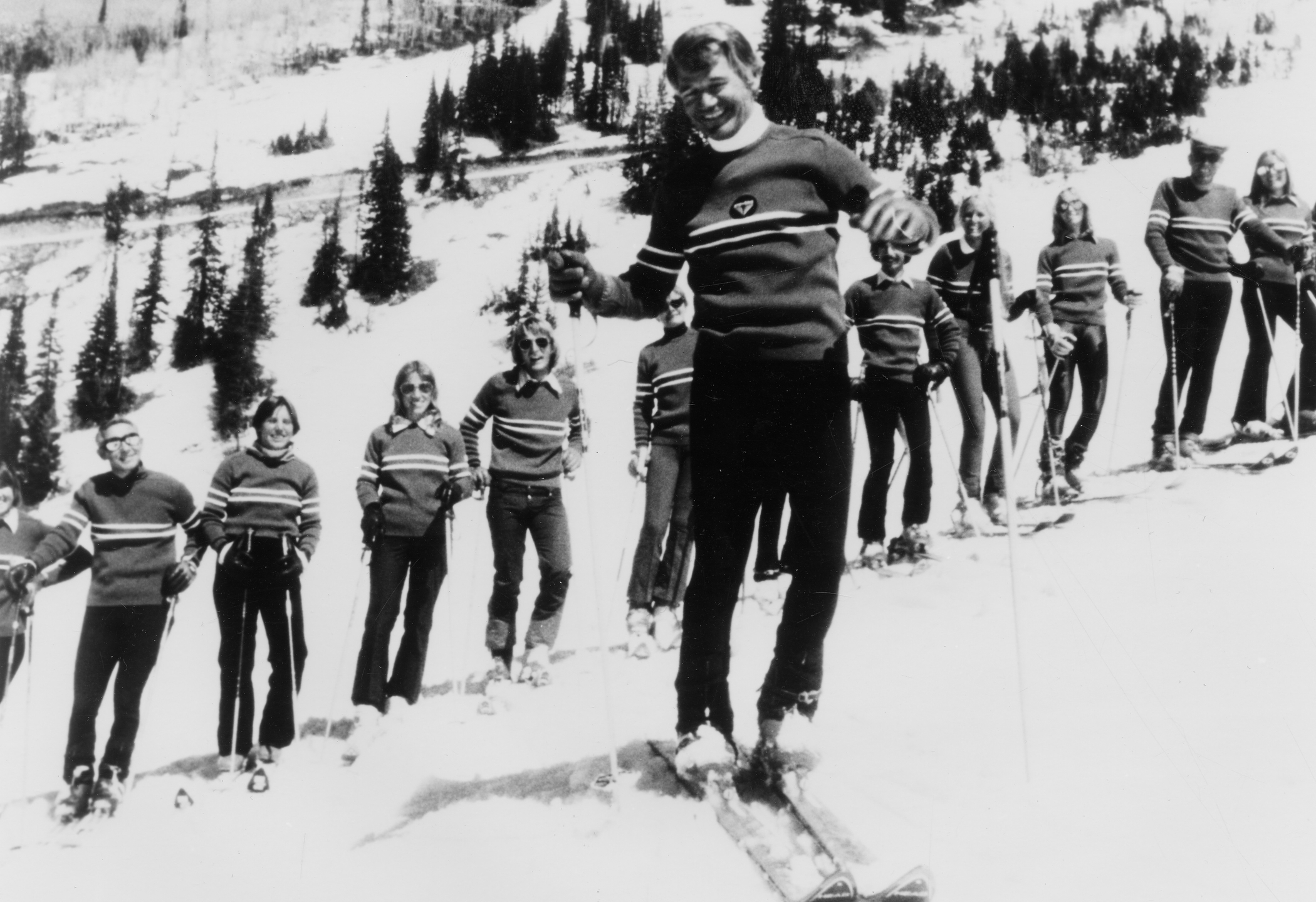 Junior Bounous with ski school back in the mid 1970's