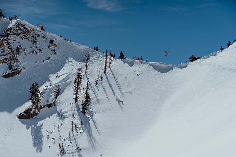 Individual seat- helicopter skiing in Utah